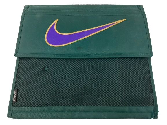 Vintage 1995 Mead Nike Swoosh Folder Keeper Green/Purple - Pre-Owned Collectible