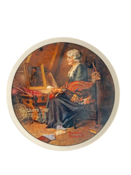 Vintage 1979 Norman Rockwell Mother's Day Collector Plate Reflections Series