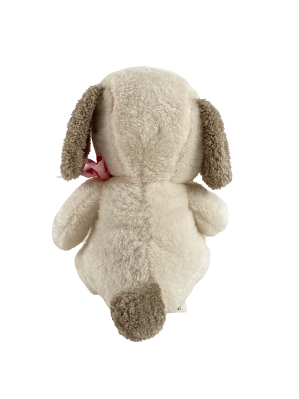 KellyToy 11" Beige & White Puppy Plush Toy with Heart - Pre-Owned