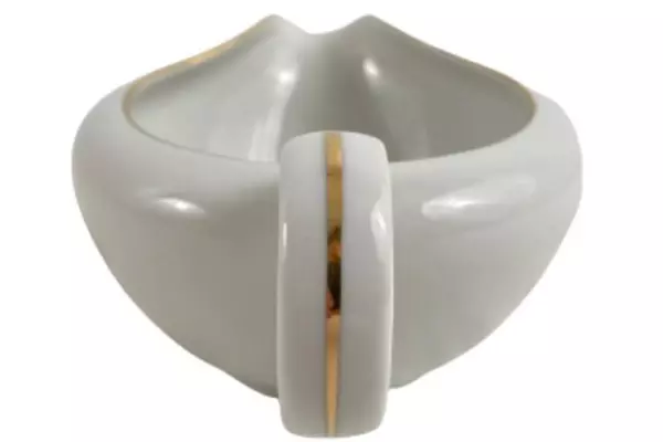 Vintage 1961 Kaysons Golden Rhapsody Creamer Floral Gray & Gold Gilded