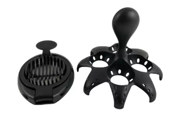 Lot of 2 Black Egg Gadgets 3-in-1 Boiler & Good Cook Slicer - Pre-Owned