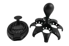 Lot of 2 Black Egg Gadgets 3-in-1 Boiler & Good Cook Slicer - Pre-Owned