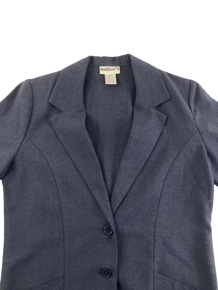 Vintage Miller's Women's Blue Blazer Jacket Size 10 - Good Condition