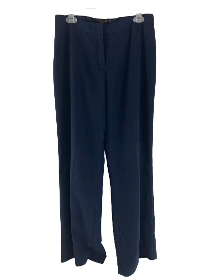 Vintage Oasis Navy Blue Women's Pants Size 14 Lightweight Casual Slacks