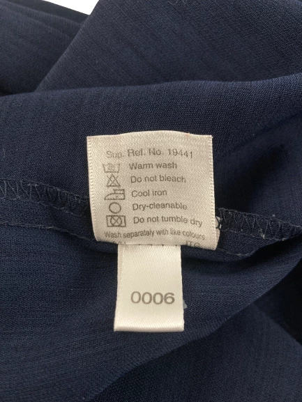 Vintage Oasis Navy Blue Women's Pants Size 14 Lightweight Casual Slacks