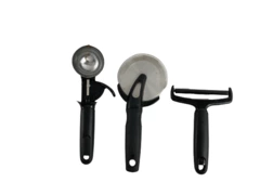 Lot of 3 Good Cook Kitchen Utensils: Ice Cream Scoop, Pizza Cutter, Peeler