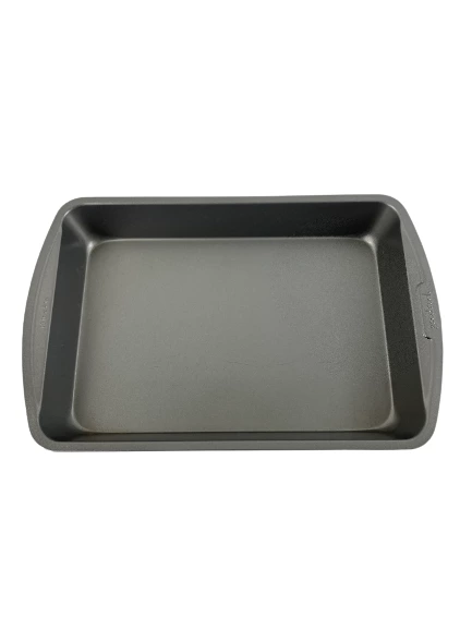 Lot of 2 Goodcook Nonstick Baking Sheets - Brownie Pan & Pizza Tray Set