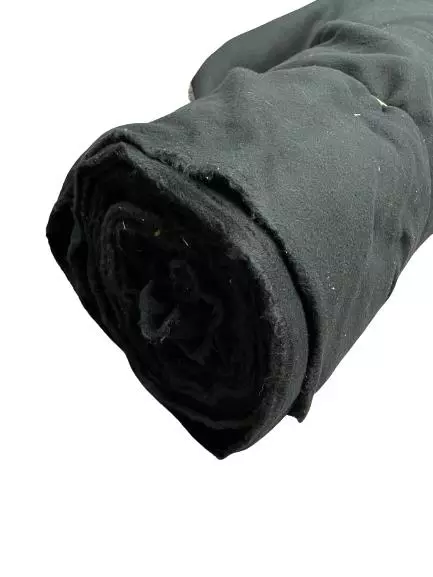 Black Fleece Fabric Roll 64" Tall Bulk Wholesale Pre-Owned