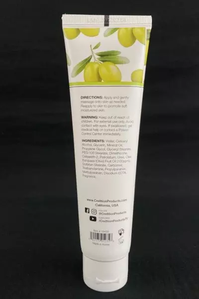 Cre8tion Olive Hand & Body Lotion 3.3 oz - Lightweight & Fresh in Box