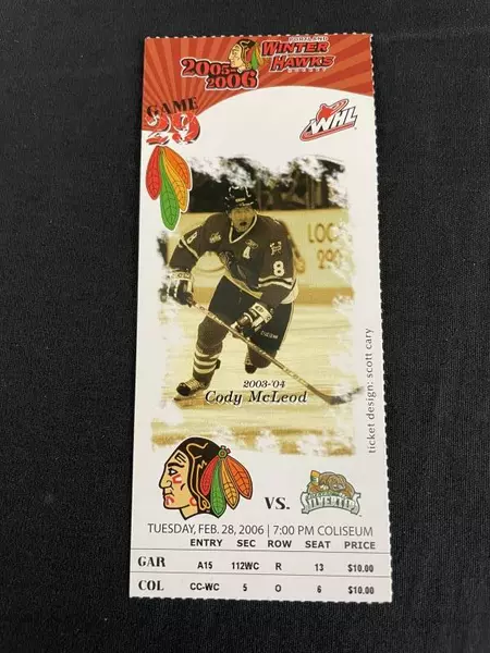 Portland Winterhawks Ticket Feb 06 Cody McLeod + Bonus Game Photos