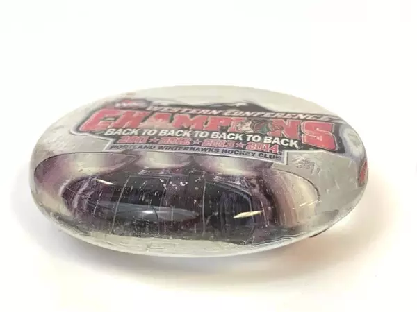 Lot of 2 Portland Winterhawks Hockey Magnets - Good Pre-Owned Condition