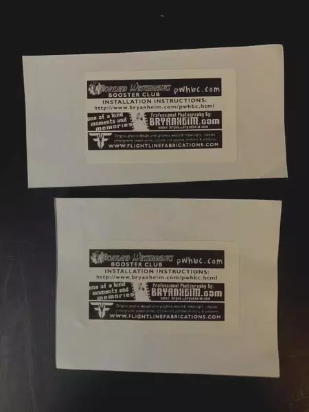 Lot of 2 Portland Winterhawks Stickers Decals Pre-owned Hockey Gear