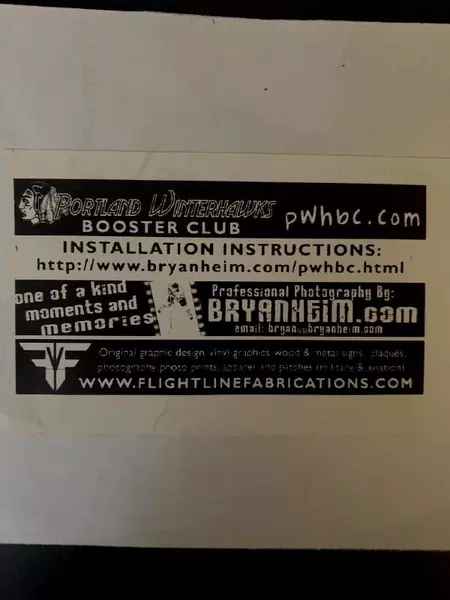 Lot of 2 Portland Winterhawks Stickers Decals Pre-owned Hockey Gear