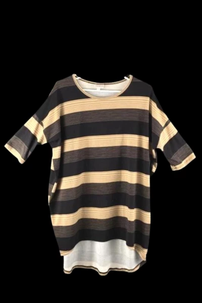 Lot of 2 LulaRoe Women's Size Small Floral & Striped Short Sleeve Tops