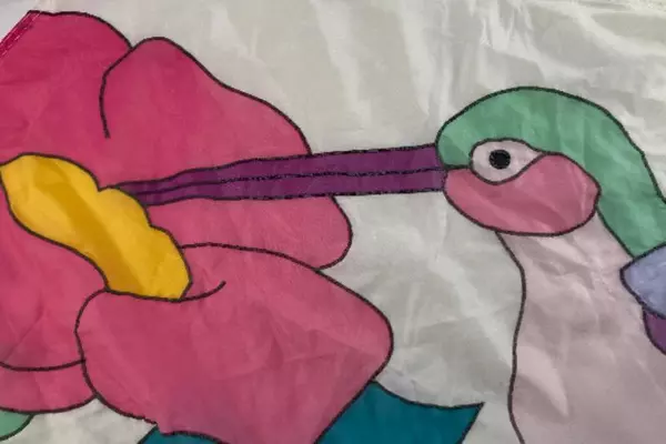 Colorscapes Hummingbird Flower Yard Flag 44x58 Asymmetrical - Pre-Owned