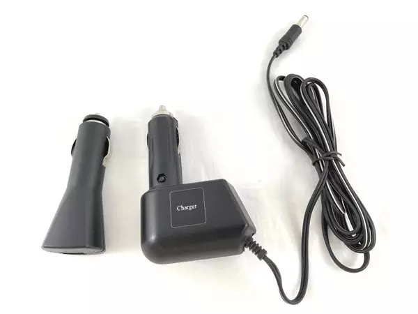 Lot of 2 Black USB AC DC Car Adaptors Travel Chargers, Pre-Owned