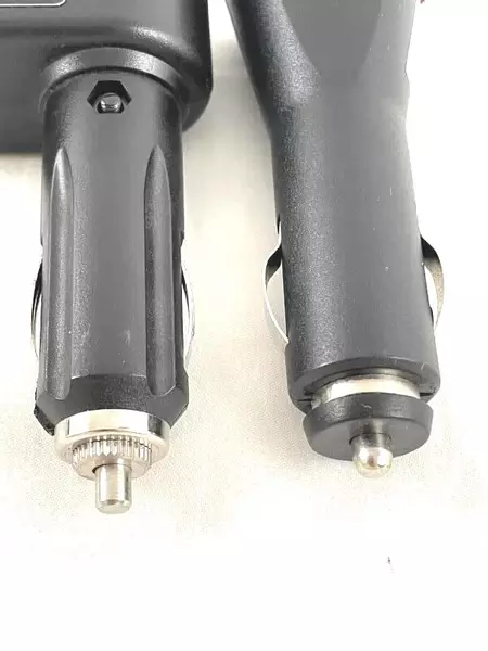 Lot of 2 Black USB AC DC Car Adaptors Travel Chargers, Pre-Owned