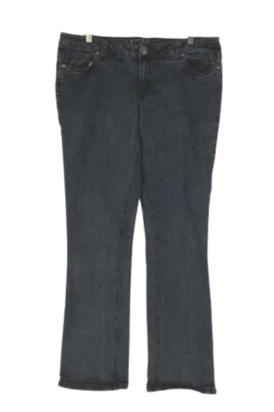 Ellemenno Women's Size 17 Black Jeans 5-Pocket Design, Repair Needed