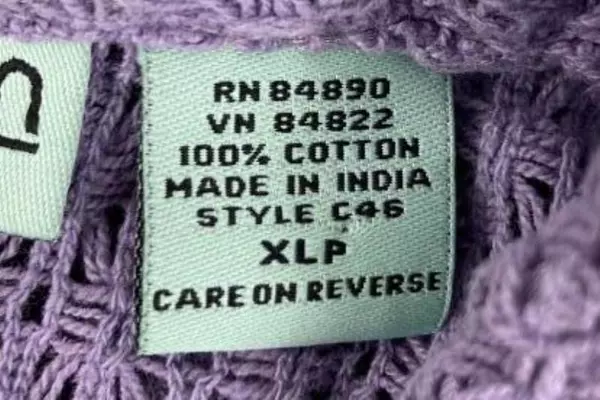 Sara Morgan Haband Women's XLP Purple Crochet Short Sleeve Top Shirt Good Cond