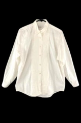 Vtg Portraits By Northern Isles Women's Top Size 8 White Accordion Embroidery