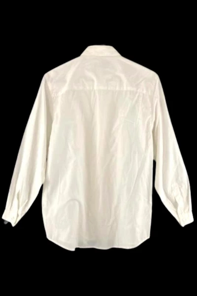 Vtg Portraits By Northern Isles Women's Top Size 8 White Accordion Embroidery