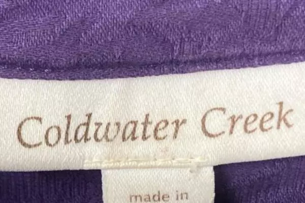Coldwater Creek Women's Size 10 Plum Purple Textured Zip Jacket