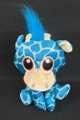 Ideal Toys Direct Blue Giraffe Plush Stuffed Animal 10" Good Condition