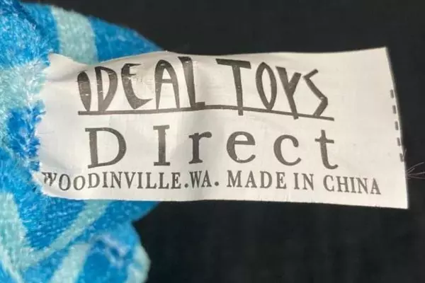 Ideal Toys Direct Blue Giraffe Plush Stuffed Animal 10" Good Condition