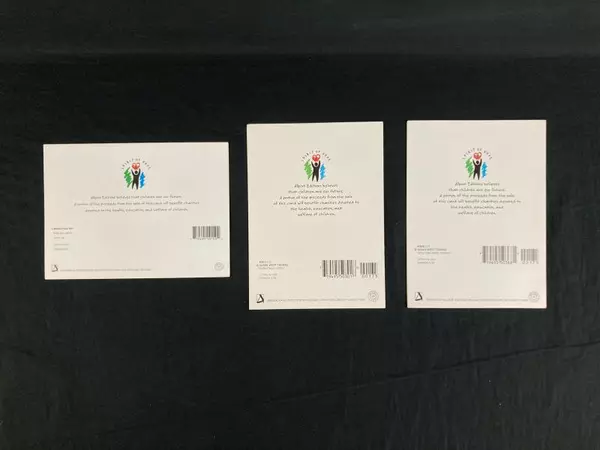 Lot of 3 Susan West Thomas Ocean-Themed Greeting Cards - Litho USA