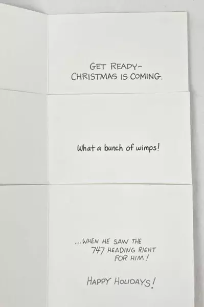 Lot of 3 Vintage Oatmeal Studios Christmas Cards with Fun Designs