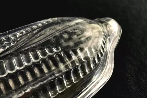 Set of 4 Corn On The Cob Clear Plastic Serving Dishes Le Gourmet Chef Individual