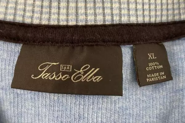 Tasso Elba Men's XL Blue Half Zip Cotton Sweater Collared Knit Casual Top