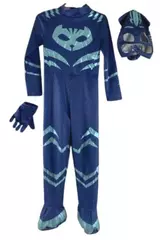 PJ Masks Frog Box Blue Catboy Halloween Costume Toddler 2T 4T Mask And 1 Glove
