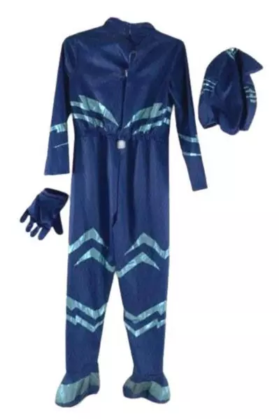 PJ Masks Frog Box Blue Catboy Halloween Costume Toddler 2T 4T Mask And 1 Glove