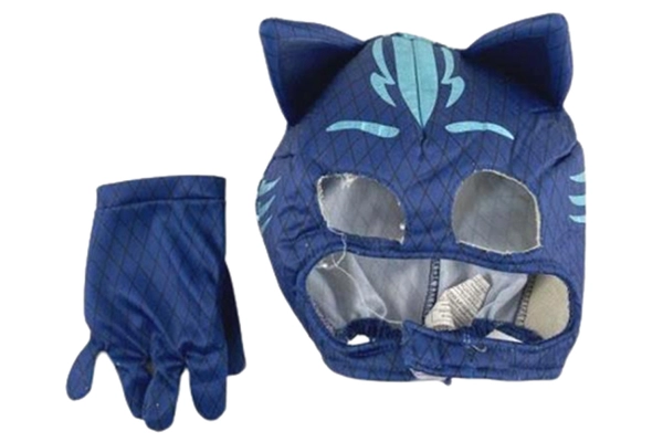 PJ Masks Frog Box Blue Catboy Halloween Costume Toddler 2T 4T Mask And 1 Glove