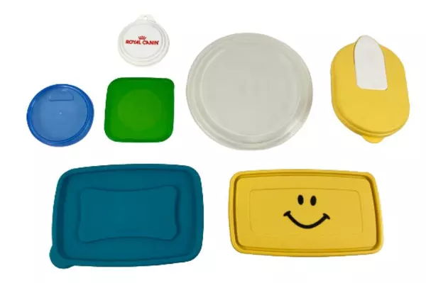 Lot of 7 Mixed Plastic Food Storage Container Lids - Replacement Parts