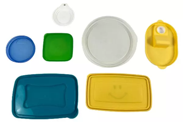 Lot of 7 Mixed Plastic Food Storage Container Lids - Replacement Parts