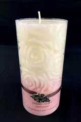 Chesapeake Bay Candle Desire Flirt Pink White Rose Hand Poured 5.75"
