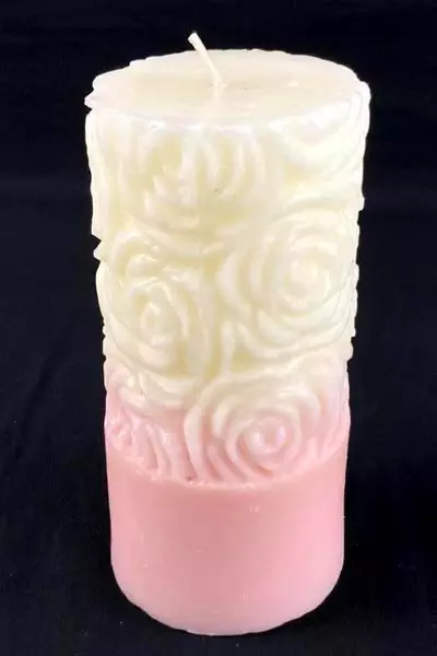 Chesapeake Bay Candle Desire Flirt Pink White Rose Hand Poured 5.75"