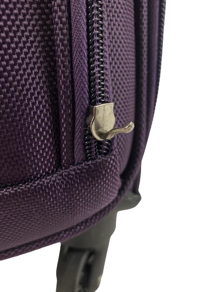 Lot of 2 TPRC Purple Roller Luggage Suitcases Pre-owned Good Condition