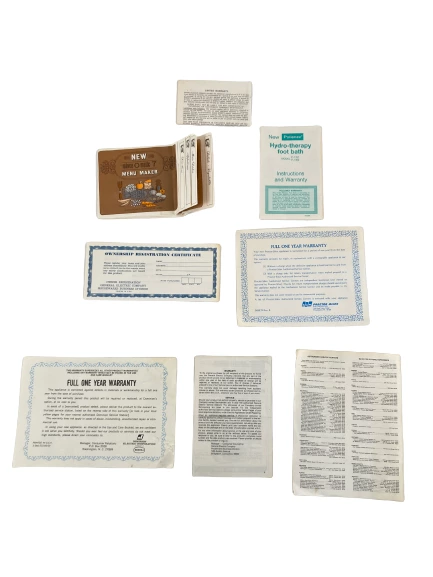 Lot of Vintage Electric Paper Collectibles & Registration Cards