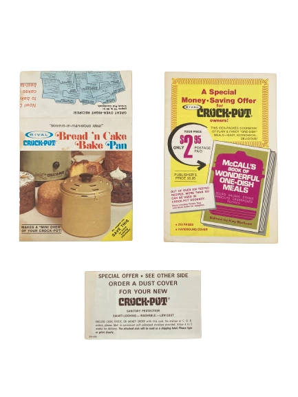 Lot of Vintage Rival Crock Pot Ads & Paper Collectibles for Collectors