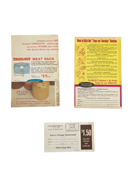 Lot of Vintage Rival Crock Pot Ads & Paper Collectibles for Collectors