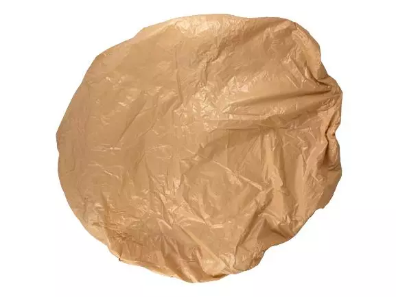 Vintage Beige Oval Vinyl Tablecloth with Elastic Band 48x36 Inch