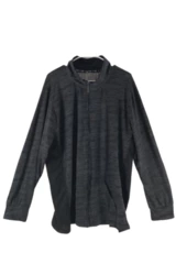 Game Time Women's 2X Black Heather Athletic Jacket Long Sleeve with Pockets