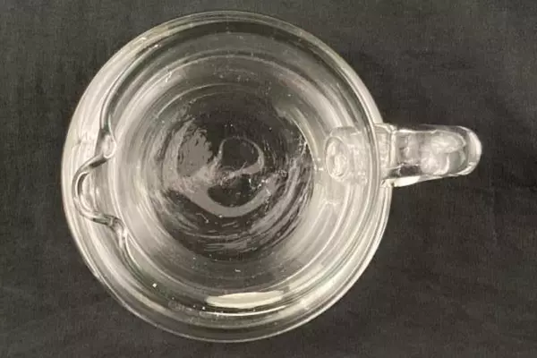 Italglass Mouth Blown Glass Souffle Bouche Creamer Pitcher With Handle