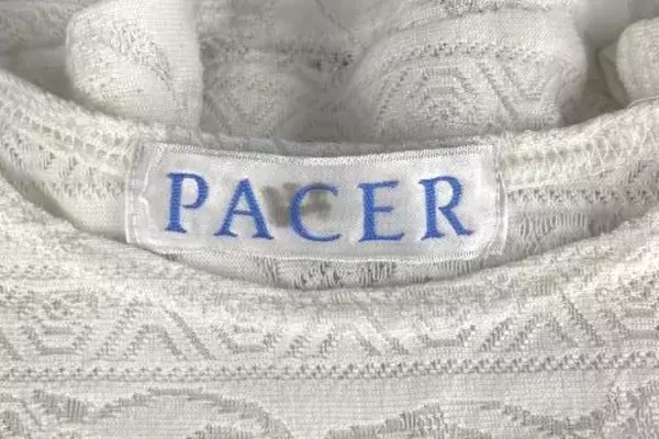 Vintage Pacer Women's XL White Lace Semi-Sheer Top - Good Condition, Stain