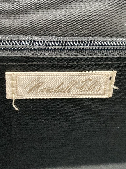 Vintage Marshall Fields Black Faux Leather Shoulder Bag Purse - Good Condition