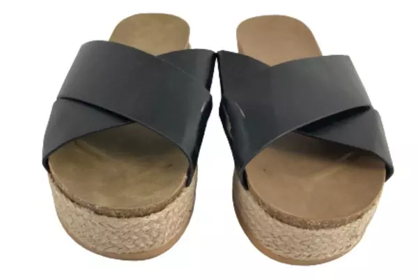 Women's Slip On Platform Espadrilles Sandals Euro Size 39 - Good Condition