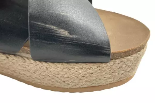 Women's Slip On Platform Espadrilles Sandals Euro Size 39 - Good Condition